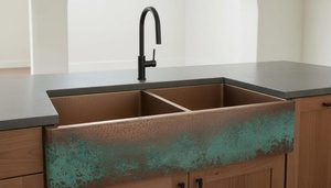 copper sink luxury finish india copper washbasin handmade india copper <b>basin</b> export supplier india copper sink premium - Product Image 4
