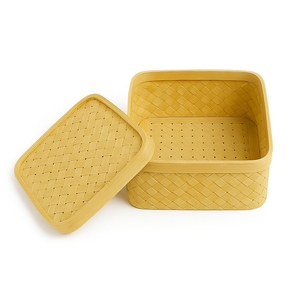 Premium Handmade Square Bamboo Jewelry <b>Box</b> with Light and Lid Eco-Friendly Dual Tone Finish for Home & Bathroom <b>Storage</b> - Product Image 2