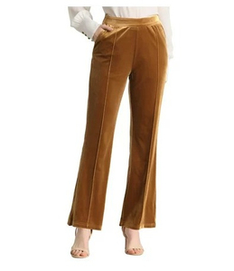 Pantalon en velours de luxe pour femme 2026 – Taille haute, jambe large, extensible et doux – Collection décontractée et confortable - Product Image 4