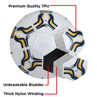 Ballon de football original cousu à la main en cuir PU souple, pour l'entraînement et les matchs, professionnel, léger, durable, haute performance, personnalisable