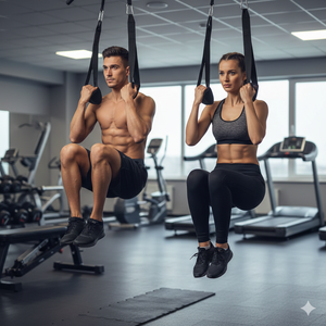 Rexfit Sport Adjustable Ab <b>Straps</b> for Men & Women Hanging Sling <b>Straps</b> Gym Fitness Equipment Bodybuilding Workout Accessory - Product Image 3