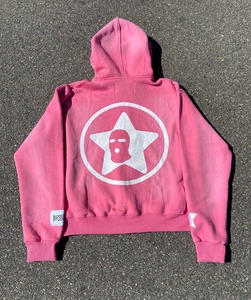 Sudadera con Capucha Personalizada para Hombre, Color Rosa, Diseño Gráfico Invernal, Estilo Oversize, Transpirable, Unisex, con Pedrería, 100% Algodón, Modelo Spider - Product Image 6