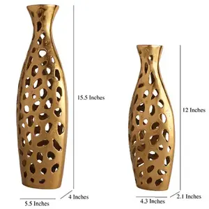 Florero Grande Premium de Aluminio Fundido, Diseño Moderno y Personalizado para Bodas y Decoración de Interiores a Precio Económico - Product Image 4