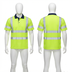 Camisa de Trabajo de Manga Corta para Hombre, 180 GSM, Transpirable, de Lona Bird Eye, Poliéster/Algodón, con Logotipo Personalizado - Product Image 1