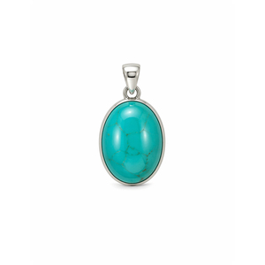 Colgante de Piedra Turquesa Firoza Natural, Plata de Ley 925, Engaste de Bisel Hecho a Mano, 55 Quilates, Joyería para Uso Diario y de Moda - Product Image 5