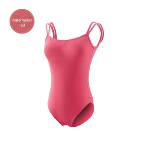 Justaucorps de ballet neuf pour femme adulte, doux, à bretelles, sexy, en coton, pour la danse et les compétitions, col en V - Product Image 5