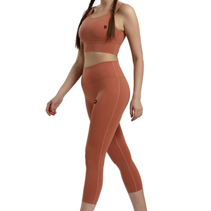 Conjunto de Yoga para Mujer, Diseño Nuevo, Profesional, Cintura Media, 2 Piezas, 100% Algodón, Elástico, Nueva Llegada - Product Image 4