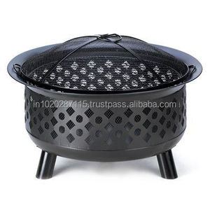 Fogata de hierro estilo granja rústica ideal para la decoración del jardín añadiendo calidez y belleza tradicional a la vida al aire libre - Product Image 4