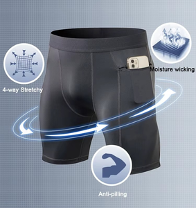 Pantalones Cortos de Yoga Psh Up, Pantalones Cortos Deportivos de Alta Elasticidad, Pantalones Cortos de Yoga Ecológicos, Ropa Deportiva para Hombre - Product Image 5