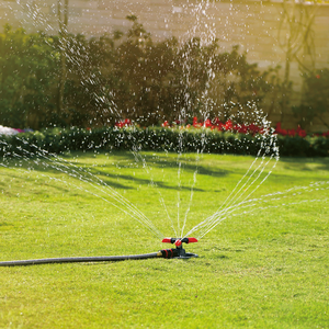 3-Arm 360 Degrees Stable <b>Standing</b> Garden Sprinkler Easy Adjust Spray Angles Circular Irrigation Water Device - Product Image 1