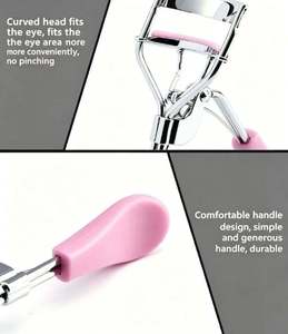 Recourbe-cils professionnel style tournesol rose, outil manuel de beauté des yeux pour femmes, jeunes et utilisatrices d'âge moyen, design unique - Product Image 6