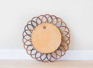 Luxury Bamboo <b>Cane</b> <b>Mirror</b> Handwoven Rattan Wall <b>Mirror</b> for Contemporary Home Decoration - Product Image 4