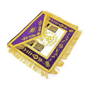 Tabliers maçonniques en cuir faits main, broderie personnalisée, réglables, classiques, avec épingle de sûreté, lavables, haute qualité, personnalisables - Product Image 5