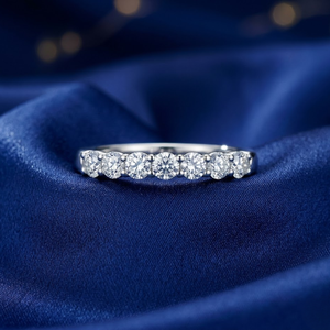 0.40 CTW Real Round 7 Diamond Wedding <b>Ring</b> | 14K White Gold Prong <b>Set</b> Band | Elegant Anniversary <b>Ring</b> Fine Jewelry for <b>Women</b> - Product Image 5