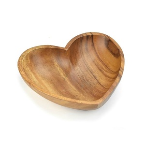 Bol rond en bois naturel pour servir des fruits frais, des salades, des pâtes, du riz, du pain, des collations et pour les réunions de famille - Product Image 3