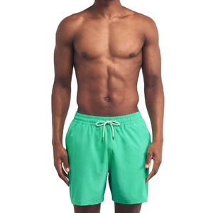 กางเกงว่ายน้ำเอวยางยืดสำหรับผู้ชาย กางเกงชายหาดพิมพ์ลายน้ำหนักเบาสำหรับกิจกรรมกลางแจ้งในฤดูร้อน - Product Image 3