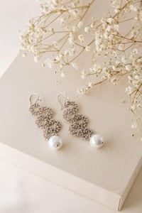 Pendientes Largos de Serpiente con Cuentas y Perlas Onduladas, Elegantes y Modernos, Chapados en Oro, de Plata de Ley, Joyería para Mujer - Product Image 4