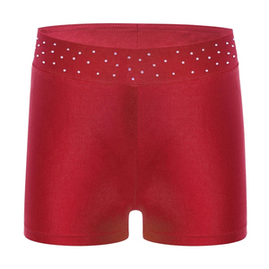 Custom Men Mid Rise Elastic Waist Crystal <b>Decorated</b> Front <b>Shorts</b> 100% Cotton Solid Anti-Wrinkle Fashion Casual OEM ODM Wholesale - Product Image 1