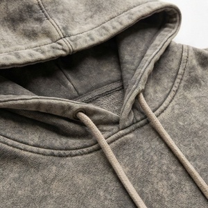 Custom Puff Print Logo Men Winter Streetwear Vintage Oversized Acid Wash Two-Piece <b>Jogger</b> <b>Set</b> <b>Plus</b> <b>Size</b> Blank Activewear - Product Image 4