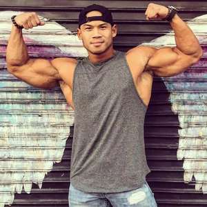 95% coton hommes sans manches débardeur impression personnalisée maillots de sport vêtements de sport pour hommes - Product Image 6