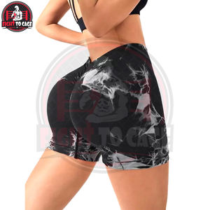 Pantalones Cortos Deportivos de Gimnasio Sin Costuras para Mujer, con Efecto Levanta Glúteos, de Tacto Suave y Flexible, con Logotipo Personalizado, de Primera Calidad - Product Image 2