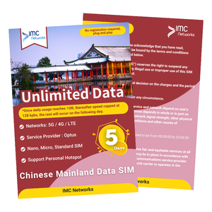 Carte SIM de connectivité de données mobiles illimitées 1 Go pour 5 jours en Chine continentale, pack personnalisé 4G 5G, eSIM physique pour voyage, vente en gros - Product Image 3