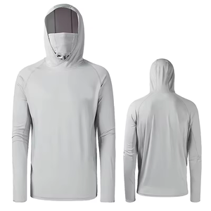 เสื้อตกปลาแบบยูนิเซ็กซ์ พิมพ์ลายแบบซับลิเมชั่น ผ้าโพลีเอสเตอร์ 100% ป้องกันรังสียูวี UPF 50+ แขนยาว ระบายอากาศได้ดี ซับเหงื่อ - Product Image 4
