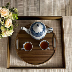 ถาดเสิร์ฟทรงกลมไม้กระถินเทศ รุ่น 01 ไม้กระถินเทศ ได้รับการรับรอง FSC 100% - Product Image 1