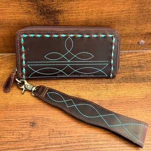 Nouveau à la mode à la mode de haute qualité Durable botte point en cuir véritable bracelet portefeuille pour femmes porte-carte fermeture éclair embrayages - Product Image 5