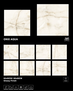 Carreaux de sol et de mur en porcelaine émaillée numérique contemporaine de qualité supérieure 60x60cm pour projets de décoration intérieure de luxe - Product Image 1