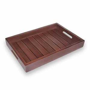 Premium Solid Wood Serving Tray Custom Logo Wooden Platter for Home and Restaurant At Affordable Price - Product Image 2