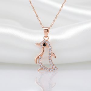 Black <b>Pearl</b> Jewels 925 Sterling Silver Trendy Penguin Shape <b>Charm</b> <b>Pendant</b> Cubic Zirconia Diamond Only <b>Pendant</b> Everyday Wear Gift - Product Image 4