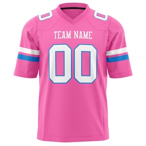 Camiseta Profesional de Fútbol Americano con Cuello en V, Tejido Deportivo de Alto Rendimiento, Personalización con Logotipo de Patrocinador y Marca del Equipo, Tallas XS-7XL, Fabricación OEM - Product Image 1