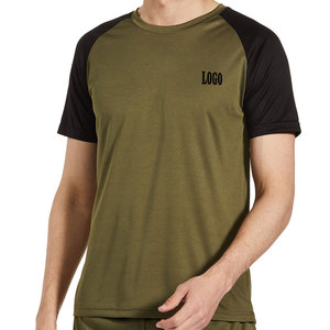 Camiseta para hombre de tela transpirable, sensación fresca, construcción ligera, estilo casual / Diseño de bloques de color, ropa casual con logo - Product Image 1