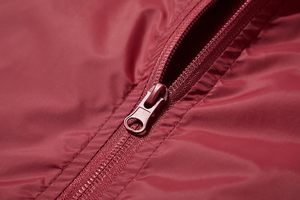 Men's Hooded Stand Collar Color Blocking Windbreaker <b>Jacket</b> Red Navy Polyester Casual Autumn <b>with</b> <b>Zipper</b> <b>Pockets</b> Front Logo - Product Image 4