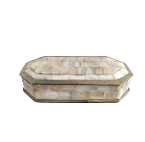 Contemporary Mother Of Pearl Jewelry <b>Box</b> High Quality <b>Shelf</b> <b>Box</b> Jewelry Organizer for Multipurpose Use Vanity & Jewelry Display - Product Image 1