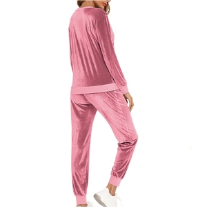 Women's Travel Tracksuit Zip Jacket <b>Wide</b> <b>Leg</b> <b>Pants</b> Comfortable Two Piece Matching <b>Lounge</b> Set - Product Image 2