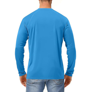 Camiseta Personalizable de Manga Larga para Hombre, de Alta Calidad, Ligera, Cuello Redondo, Lisa, con Logotipo, Estilo Casual, Urbana, de Algodón - Product Image 2