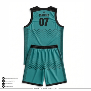 Mawra Martial Arts Custom Sublimated Basketball Uniform Plus Size Team Jersey Quick Dry Moisture Wicking Sportswear - Product Image 4