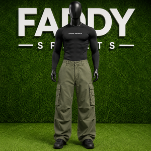 Premium Men's Loose Fit Multi-Pocket Tactical <b>Cargo</b> Pants Cotton Twill Casual Streetwear Wide Leg Outdoor Work Trousers for Men - Product Image 2