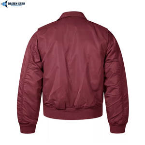 Premium Quality Canvas Standard Thickness Unisex Bomber Jacket Streetwear OEM Service Stand Plain Dyed Front Professional Made - Product Image 2