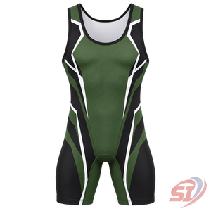 ชุดมวยปล้ำผู้ชายแบบขายส่ง Moss Titan Form พร้อมโลโก้สั่งทำ ชุดรัดกล้ามเนื้อสำหรับทีม ชุดยกน้ำหนัก ผู้ผลิต OEM - Product Image 1
