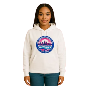 Sudadera con Capucha Blanca Bordada para Mujer, Informal, de Manga Larga, para Uso Diario, Ropa de Calle, Estilo de Vida Cómodo - Product Image 1