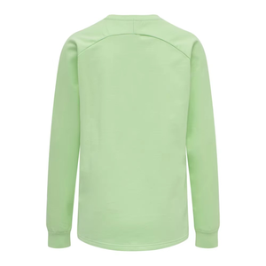 Sweat-shirt col rond vert clair surdimensionné en coton doux, style streetwear coréen, confortable et décontracté, service OEM - Product Image 2