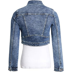 2026 Spring Autumn Women Basics Women Denim Jacket Pearls Beading Fashion Jeans <b>Coat</b> Loose <b>Long</b> Sleeve Denim Jackets - Product Image 4