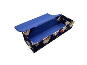 Étuis à lunettes pliables rectangulaires en tissu faits à la main avec motifs de dessins animés - Product Image 3