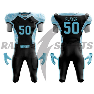 Tenues de football américain personnalisées pour équipes – Maillots de football américain sur mesure avec numéros de joueur imprimés par sublimation, respirants, pour les matchs - Product Image 3