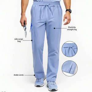Pantalons de travail pour hommes, uniforme médical à marque privée, vêtements professionnels pour les établissements de santé - Product Image 3