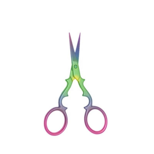 Ciseaux à ongles vintage en acier inoxydable couleur personnalisée, lame de précision tranchante, finition arc-en-ciel, forme unique, ciseaux de manucure personnalisés - Product Image 1