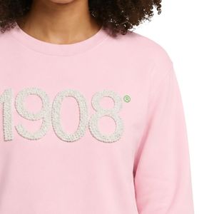 สีชมพู 3D เพิร์ล นัมเบอร์ 1908 เสื้อสเวตเตอร์ผู้หญิงคอกลมแฟชั่นลำลองเสื้อแขนยาวอินเทรนด์สวมใส่ทุกวันเสื้อผ้าเครื่องแต่งกาย - Product Image 2